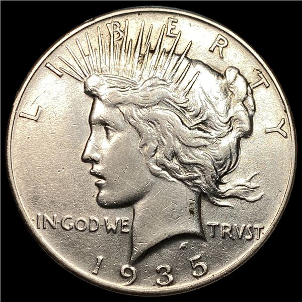 1935 Silver Peace Dollar CLOSELY UNCIRCULATED