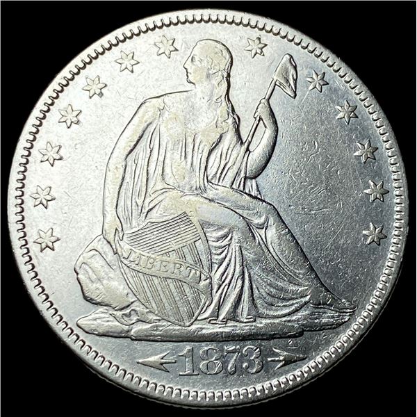 1873 Arrows Seated Liberty Half Dollar  CLOSELY UNCIRCULATED