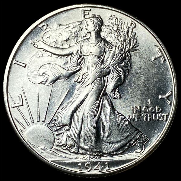 1941-D Silver Walking Liberty Half Dollar GEM  BU