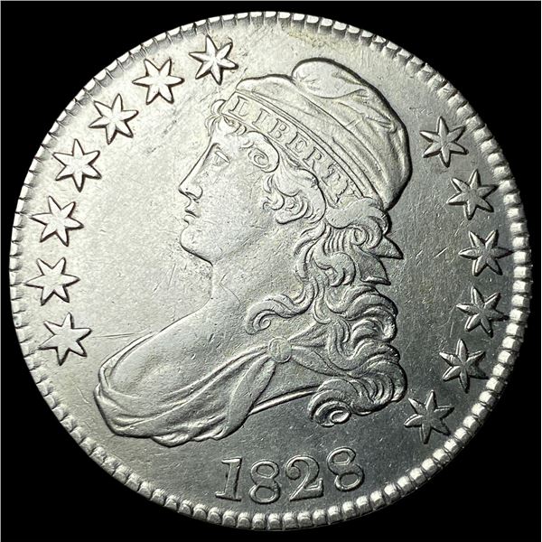 1828 Capped Bust Half Dollar CLOSELY  UNCIRCULATED