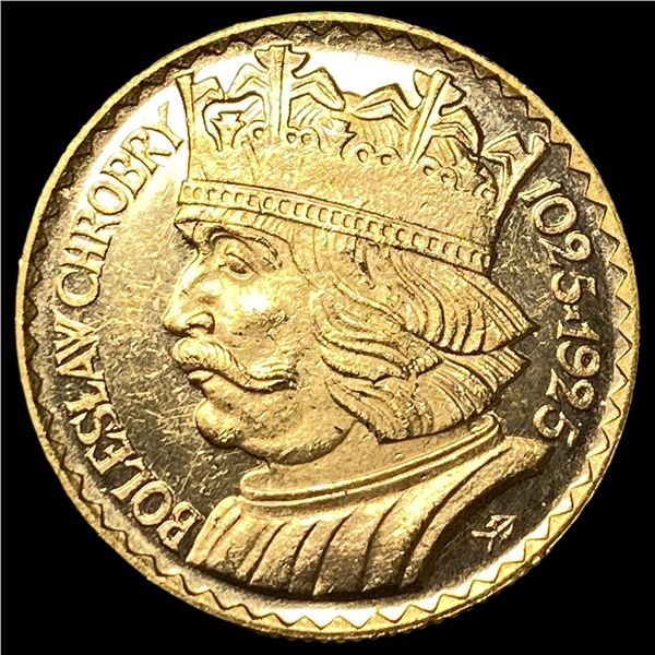 1925 Poland Gold 20 Zlotych .1867oz CHOICE  PROOF