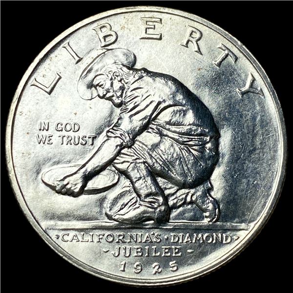 1925-S Silver California Jubilee Half Dollar  UNCIRCULATED
