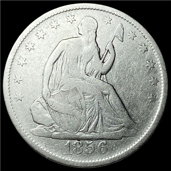 1856 Seated Liberty Half Dollar LIGHTLY  CIRCULATED