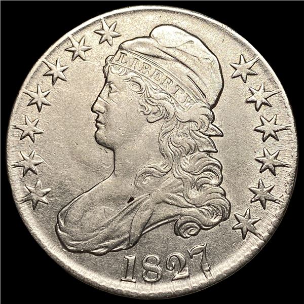 1827 Capped Bust Half Dollar CLOSELY  UNCIRCULATED