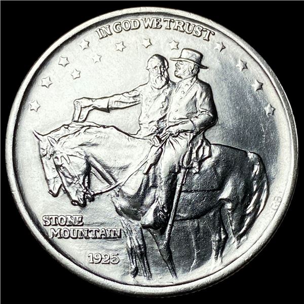 1925 Stone Mountain Silver Half Dollar GEM BU