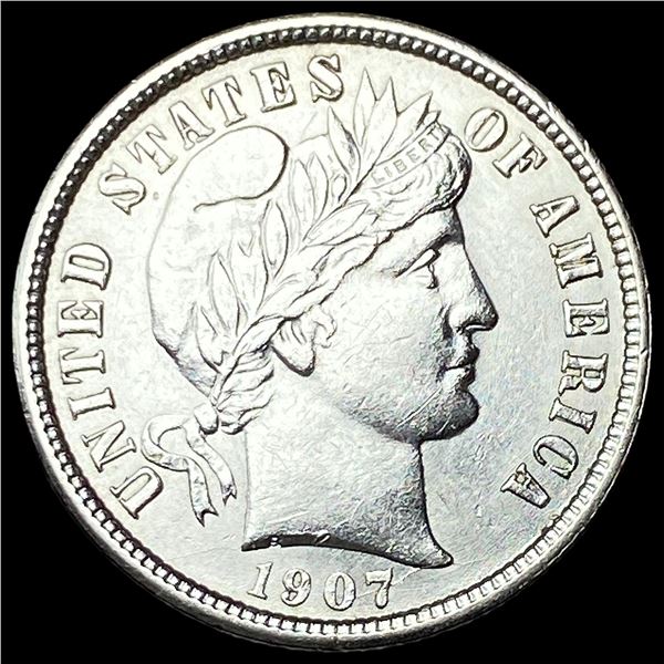 1907 Silver Barber Dime UNCIRCULATED