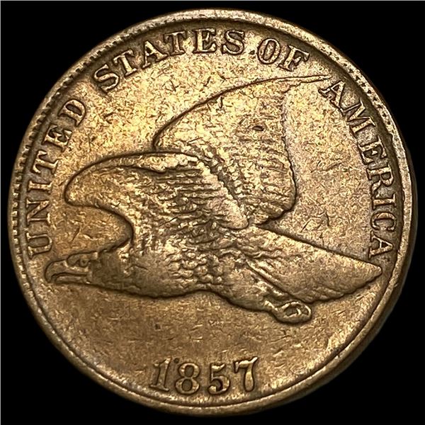 1857 Flying Eagle Cent NEARLY UNCIRCULATED