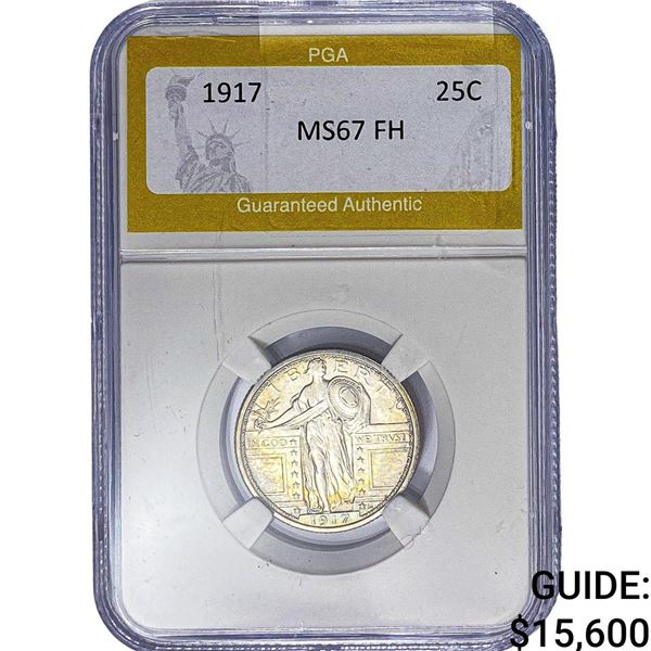 1917 Standing Liberty Quarter PGA MS67 FH