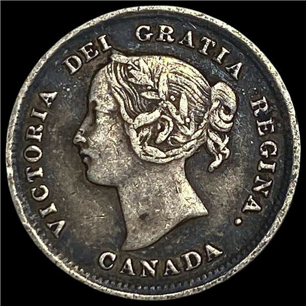 1897 Canada Silver 5 Cents CLOSELY  UNCIRCULATED