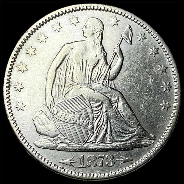 1873 Arrows Seated Liberty Half Dollar  CLOSELY UNCIRCULATED