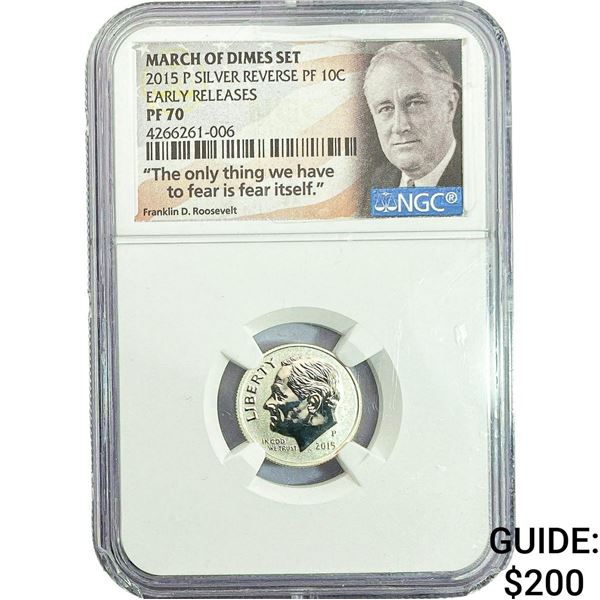 2015 Roosevelt Dime NGC PF70 Early Releases