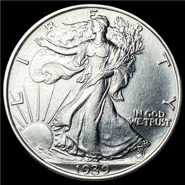 1939 Silver Walking Liberty Half Dollar  CHOICE AU