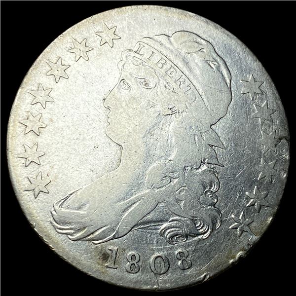 1808 Silver Capped Bust Half Dollar NICELY  CIRCULATED