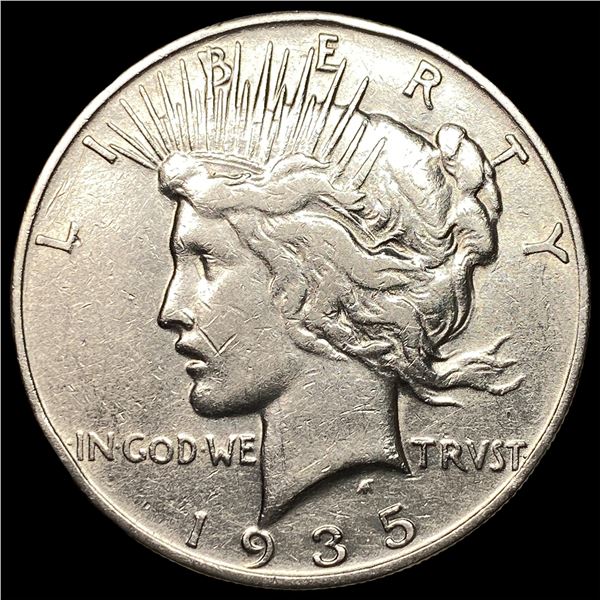 1935-S Silver Peace Dollar NEARLY  UNCIRCULATED