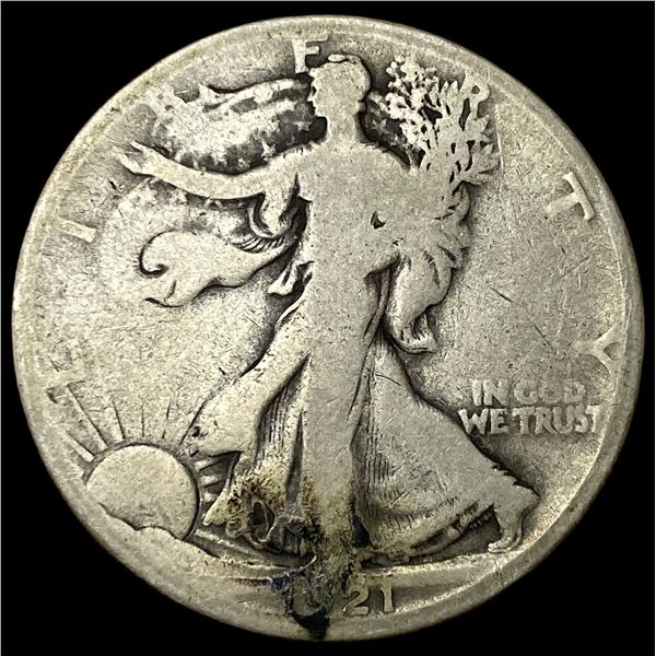1921-S Silver Walking Liberty Half Dollar  NICELY CIRCULATED