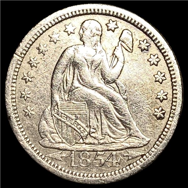 1854-O Silver Seated Liberty Dime CLOSELY  UNCIRCULATED