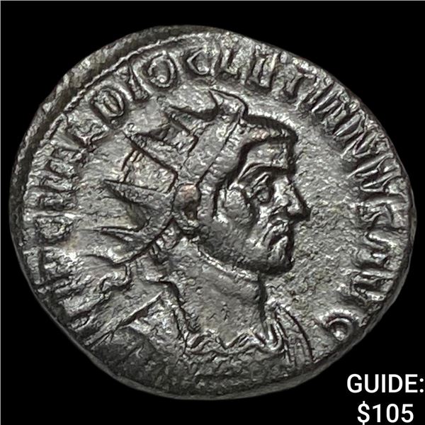 Roman Diocletian 284-305 AD BI Nummus CHOICE  AU