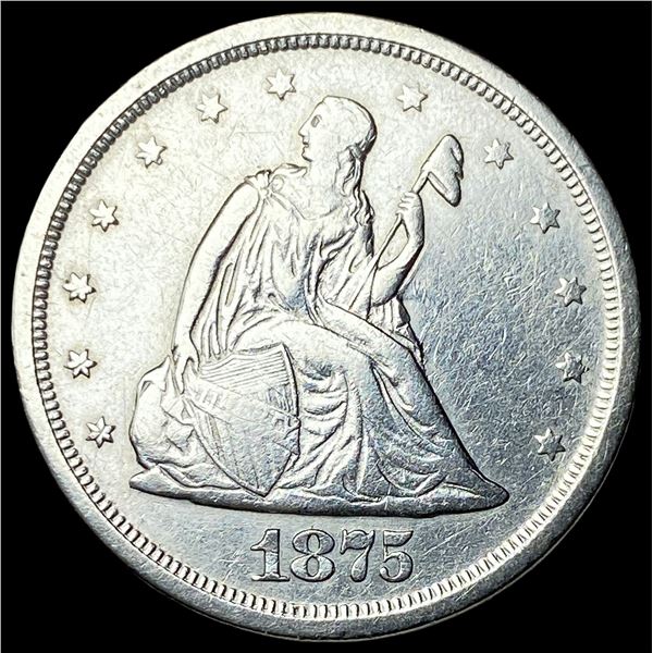 1875-S Seated Liberty Twenty Cents NEARLY  UNCIRCULATED