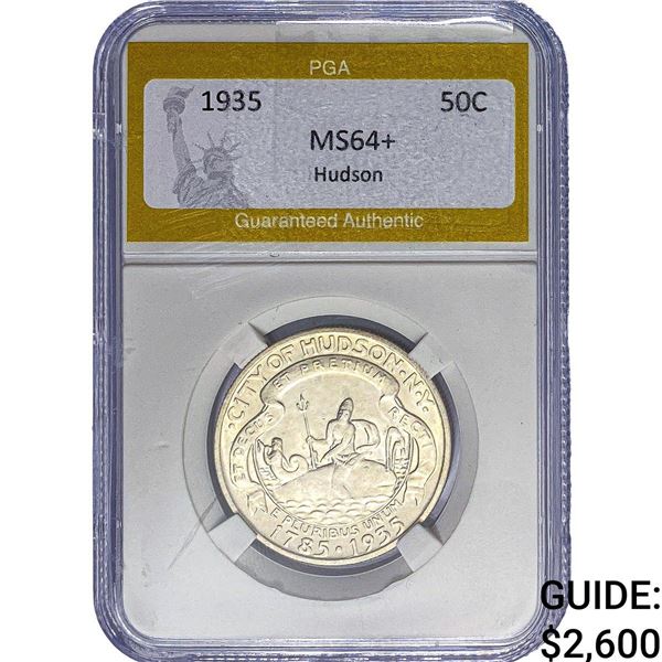 1935 Hudson Half Dollar PGA MS64+