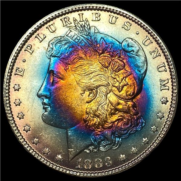 1883 Toned Silver Morgan Dollar UNCIRCULATED
