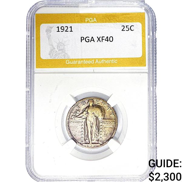 1921 Standing Liberty Quarter PGA XF40