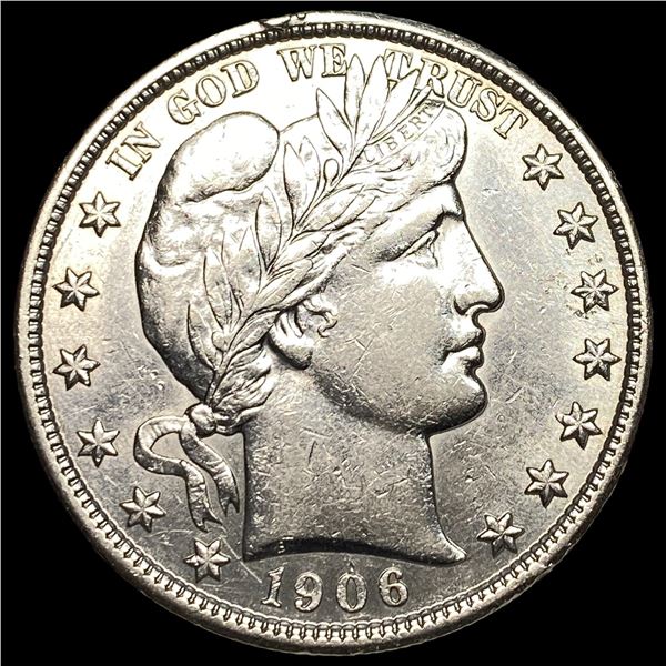 1906-D Silver Barber Half Dollar CLOSELY  UNCIRCULATED
