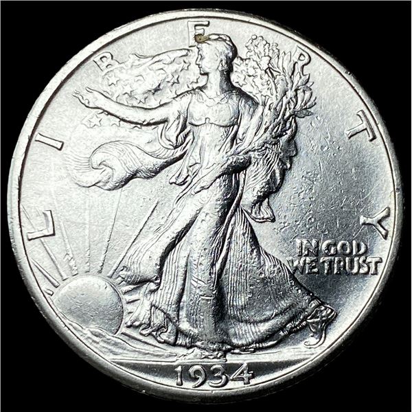 1934-S Silver Walking Liberty Half Dollar  CLOSELY UNCIRCULATED