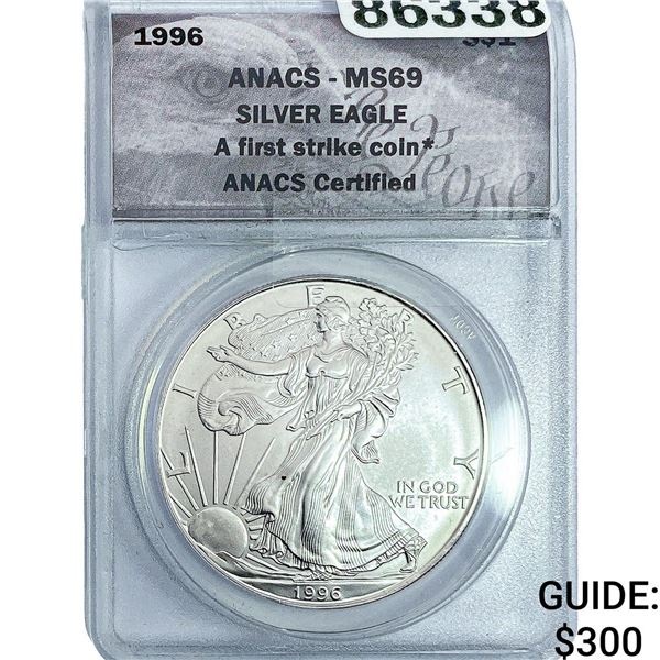 1996 Silver Eagle ANACS MS69
