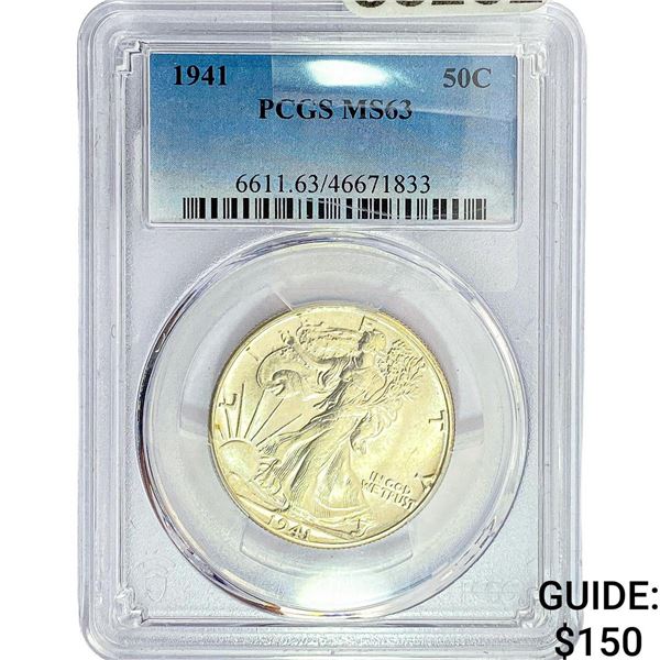 1941 Walking Liberty Half Dollar PCGS MS63