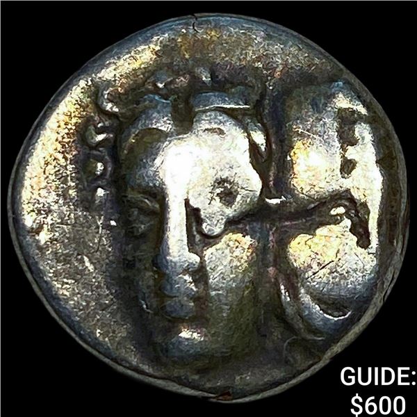 Ancient Greece Moesia, Istros 4th Century BC  Silver Drachm NEARLY UNCIRCULATED