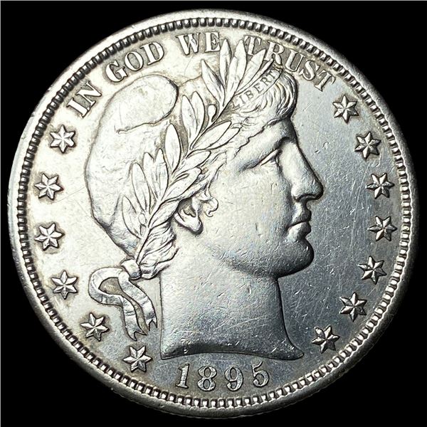 1895-S Silver Barber Half Dollar CHOICE BU