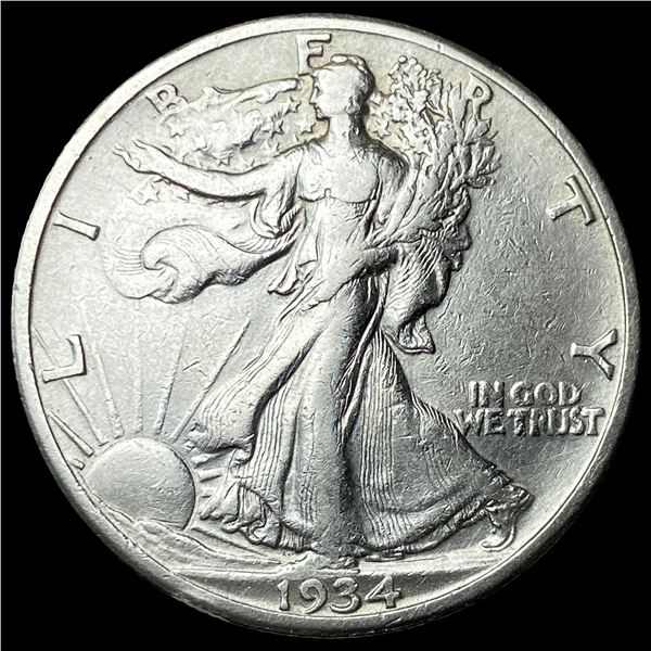 1934-S Silver Walking Liberty Half Dollar  CLOSELY UNCIRCULATED