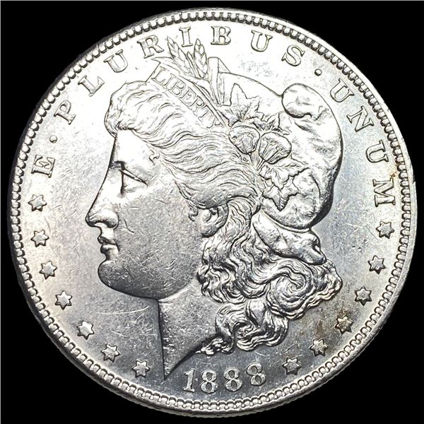 1888-S Silver Morgan Dollar CHOICE AU
