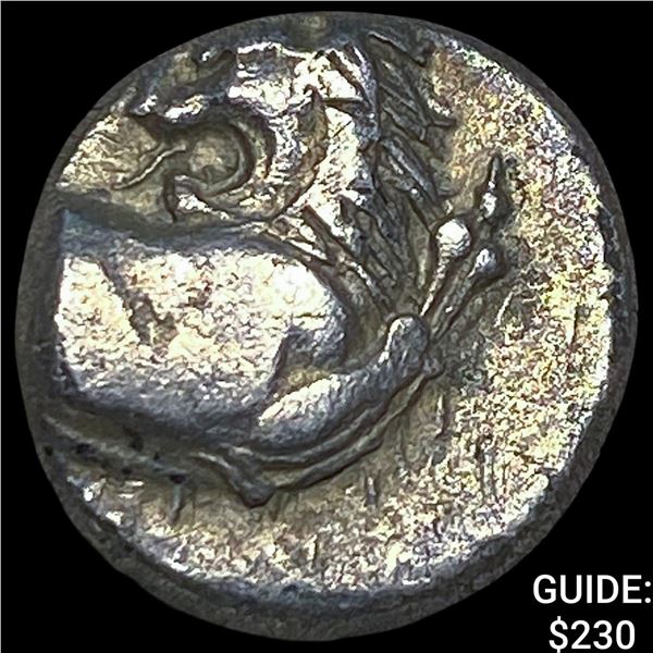 Ancient Greece Cherronesos 400-350 BC Silver  Hemidrachm NEARLY UNCIRCULATED