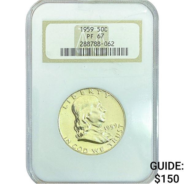 1959 Franklin Half Dollar NGC PF67
