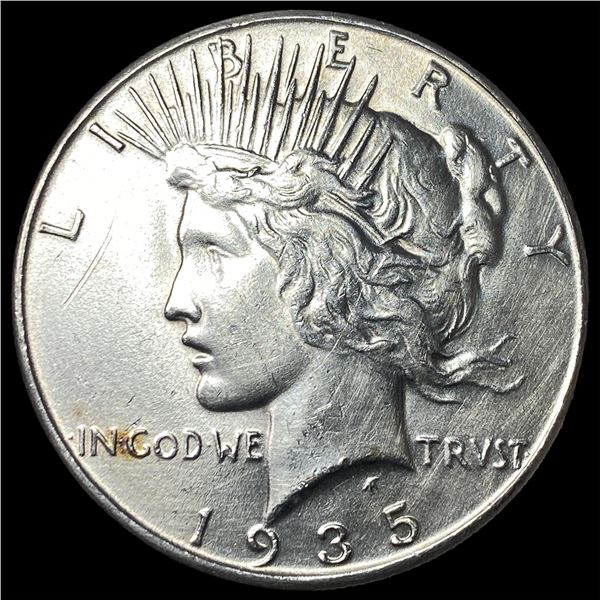 1935 Silver Peace Dollar CLOSELY UNCIRCULATED