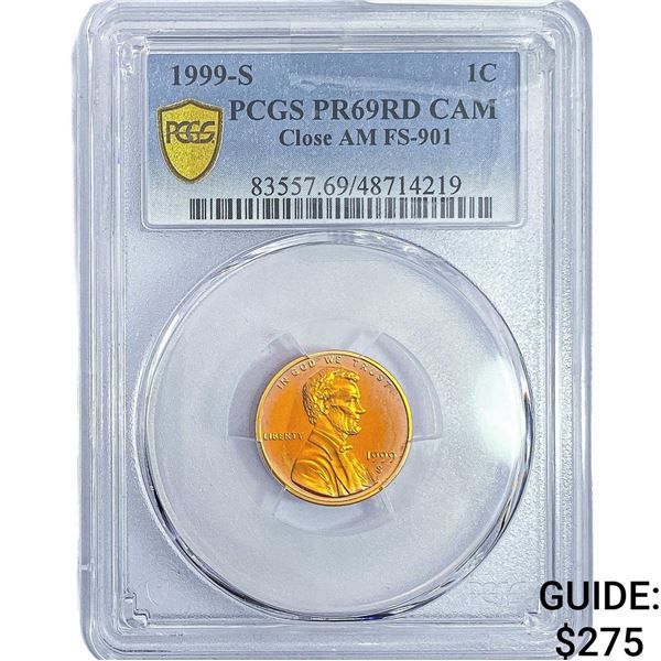 1999-S Wheat Cent PCGS PR69 DCAM