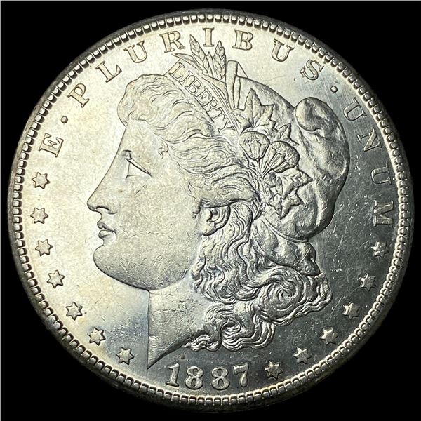 1887-S Morgan Silver Dollar CHOICE AU