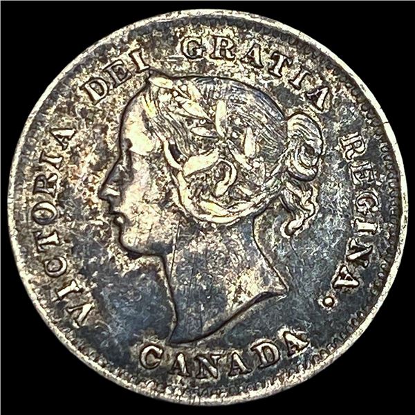 1899 Canada Silver 5 Cents NEARLY  UNCIRCULATED