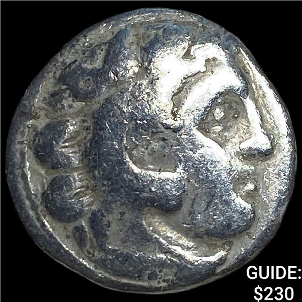 Macedonian Kingdom Type of Alexander III 4th  Century BC Silver Drachm NEARLY UNCIRCULATED