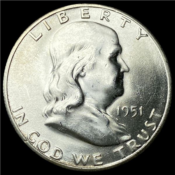 1951-S Silver Franklin Half Dollar CHOICE BU