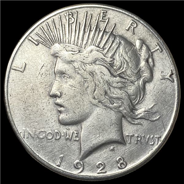 1928 Peace Silver Dollar NEARLY UNCIRCULATED