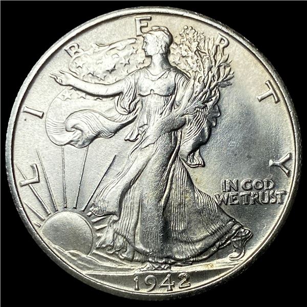 1942-S Silver Seated Liberty Half Dollar  UNCIRCULATED