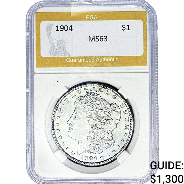1904 Morgan Silver Dollar PGA MS63