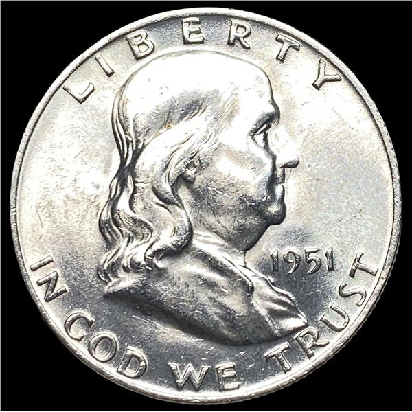 1951-D Silver Franklin Half Dollar  UNCIRCULATED