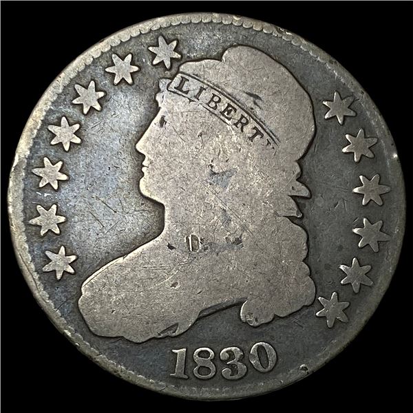 1830 Capped Bust Half Dollar NICELY  CIRCULATED