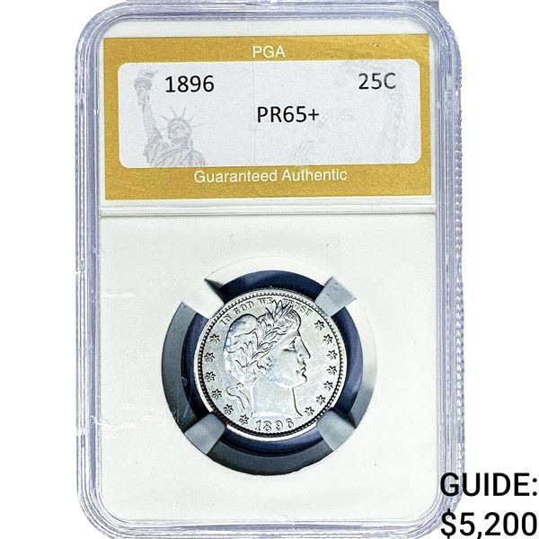 1896 Barber Quarter PGA PR65+