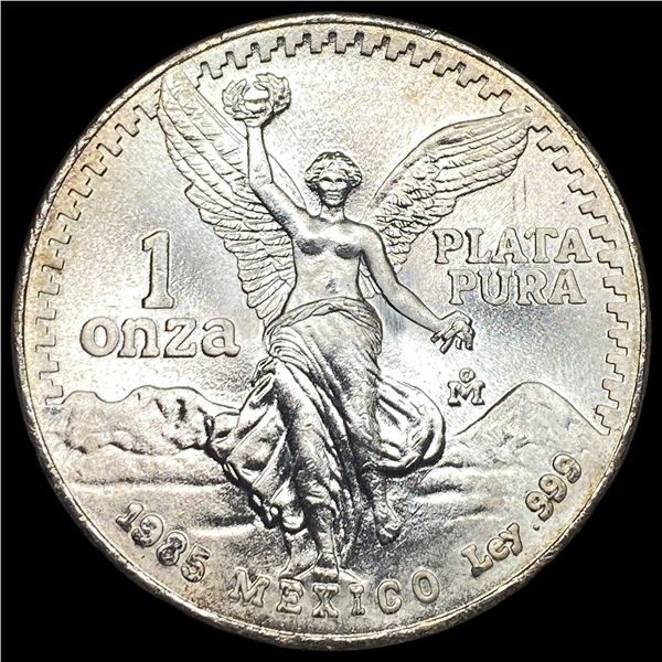 1985 Mexico Silver 1 Onza Libertad CHOICE BU