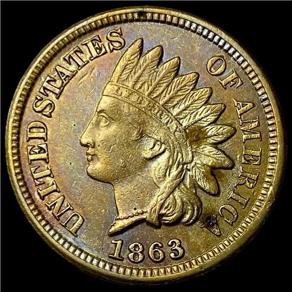 1863 Indian Head Cent CLOSELY UNCIRCULATED
