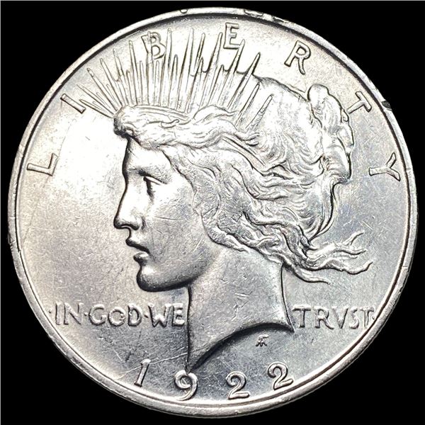 1922-D Silver Peace Dollar CHOICE AU